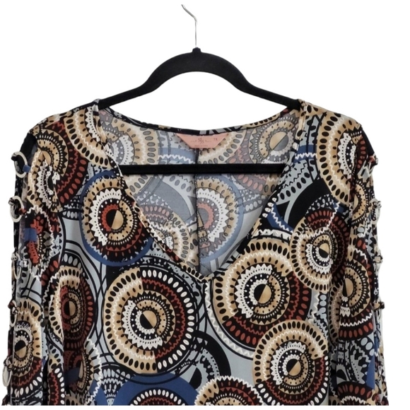 🎉CLEARANCE‼️🎉 SJS 3/4 Sleeve Abstract Print Dress Size - 1X - Picture 9 of 10